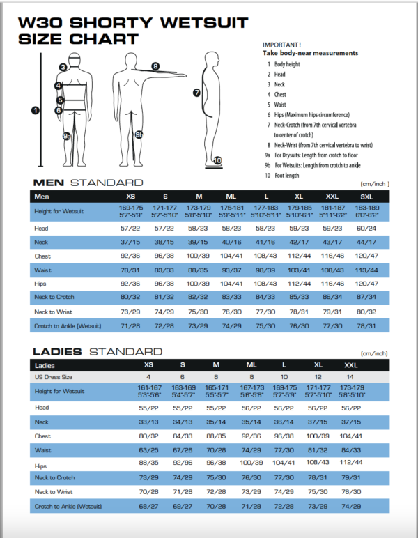 WaterProof W30 Shorty Wetsuit - SeaTrek BVI